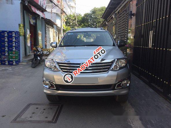 Bán Toyota Fortuner đời 2015, màu bạc-9