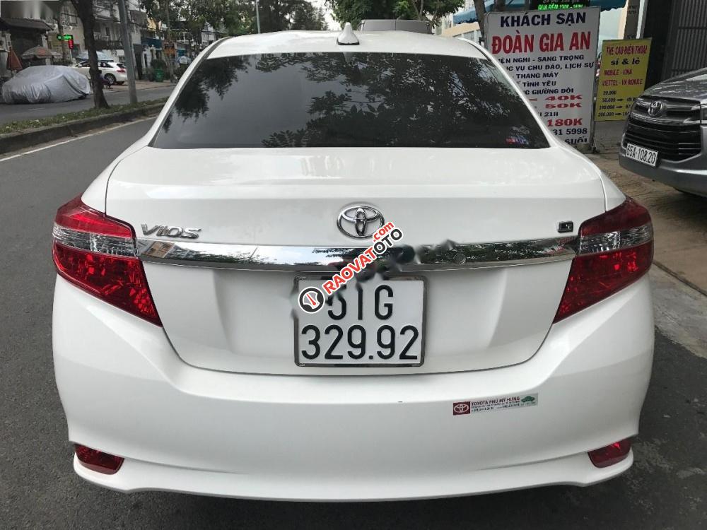 Bán xe Toyota Vios 1.5G AT CVT đời 2017, màu trắng số tự động giá cạnh tranh-0