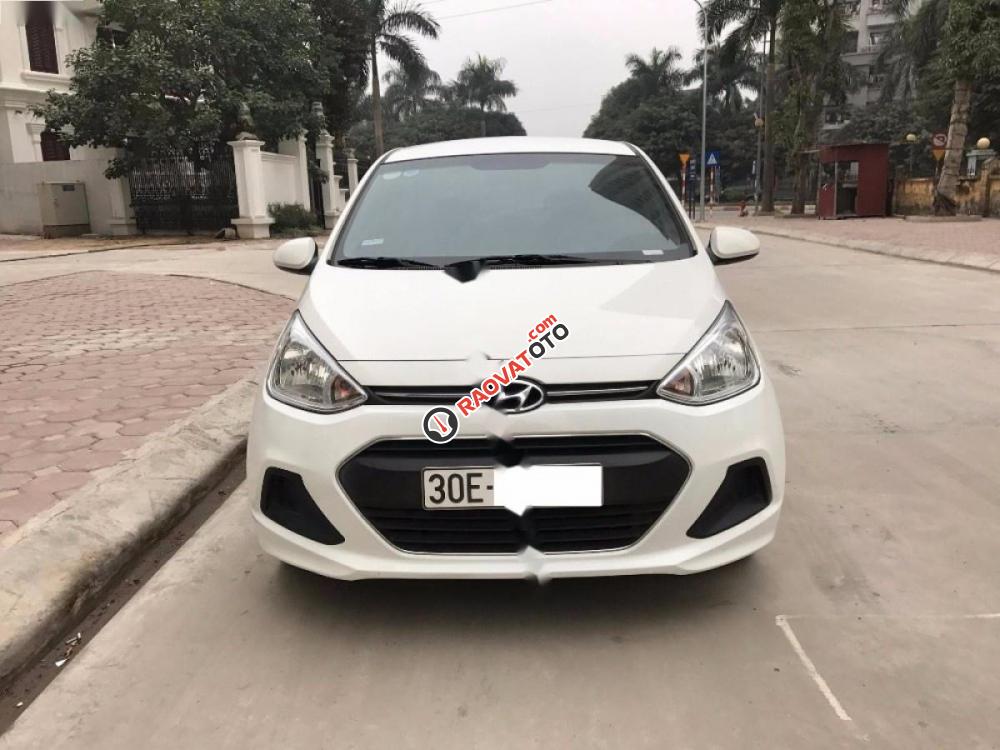 Cần bán gấp Hyundai Grand i10 1.2 MT Base đời 2016, màu trắng, nhập khẩu số sàn, giá chỉ 358 triệu-8