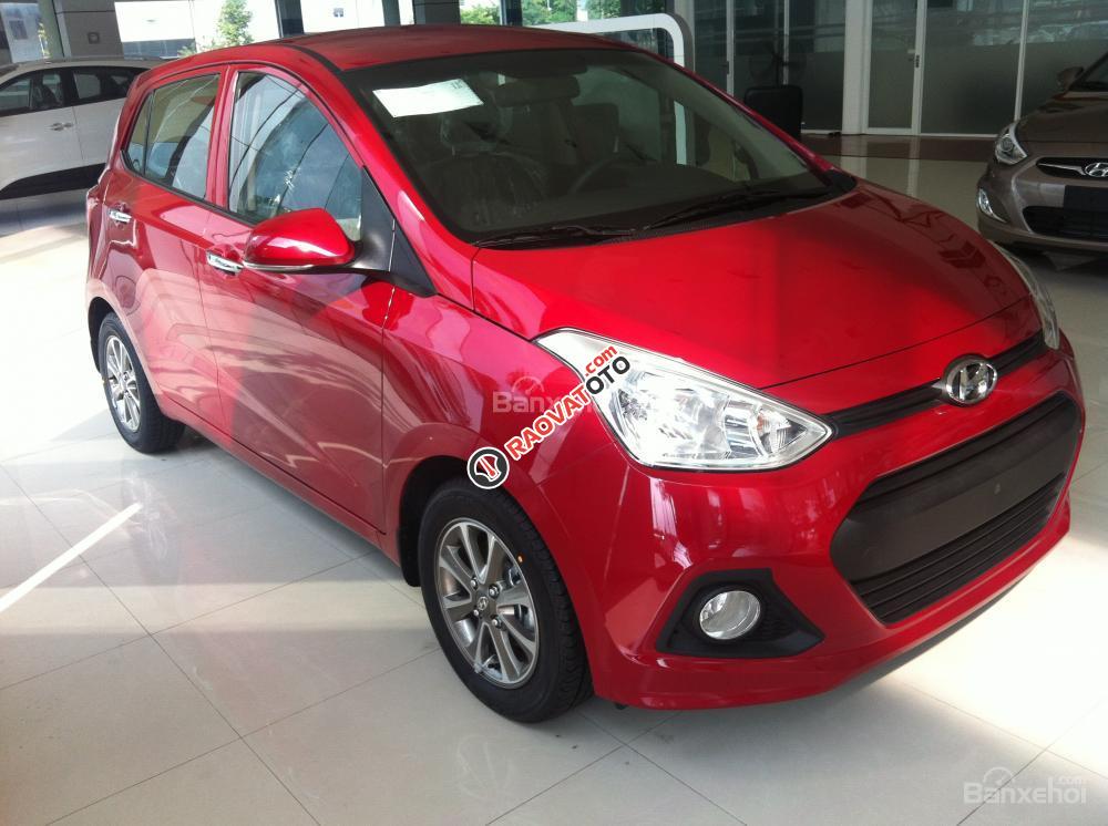 Bán gấp Hyundai Grand i10 1.0MT đỏ, siêu tiết kiệm xăng, hỗ trợ vay tối đa 90%. Liên hệ: 0905976950-0