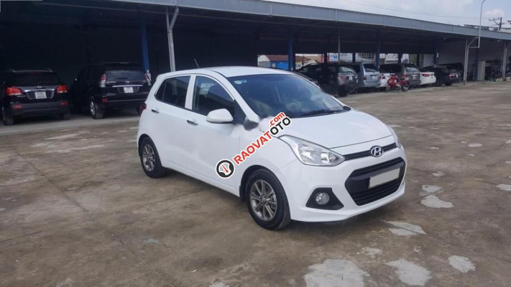 Bán Hyundai Grand i10 1.0 MT năm 2014, màu trắng, nhập khẩu xe gia đình-0