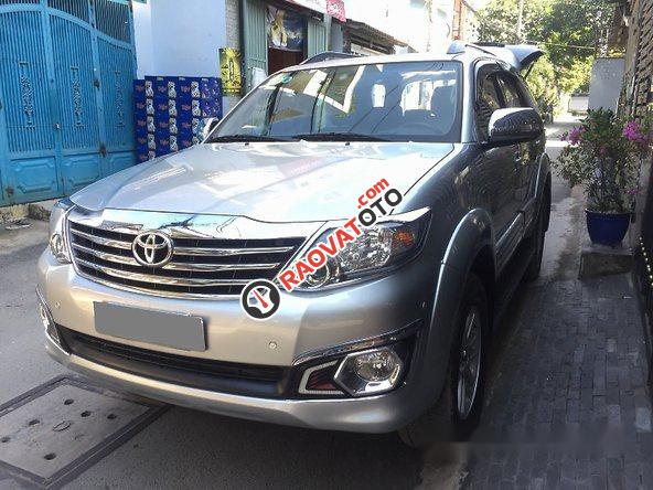 Bán xe Toyota Fortuner đời 2015, màu bạc-10