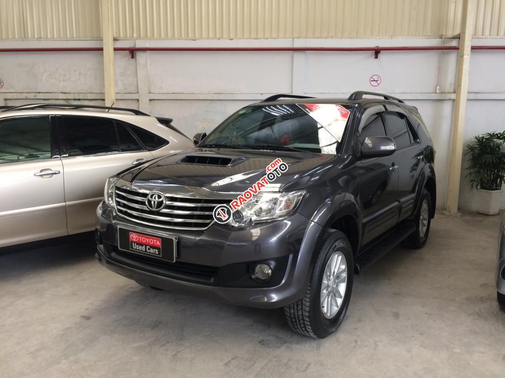 Bán Toyota Fortuner 2.5G MT năm 2014, màu xám, giá 850tr-0