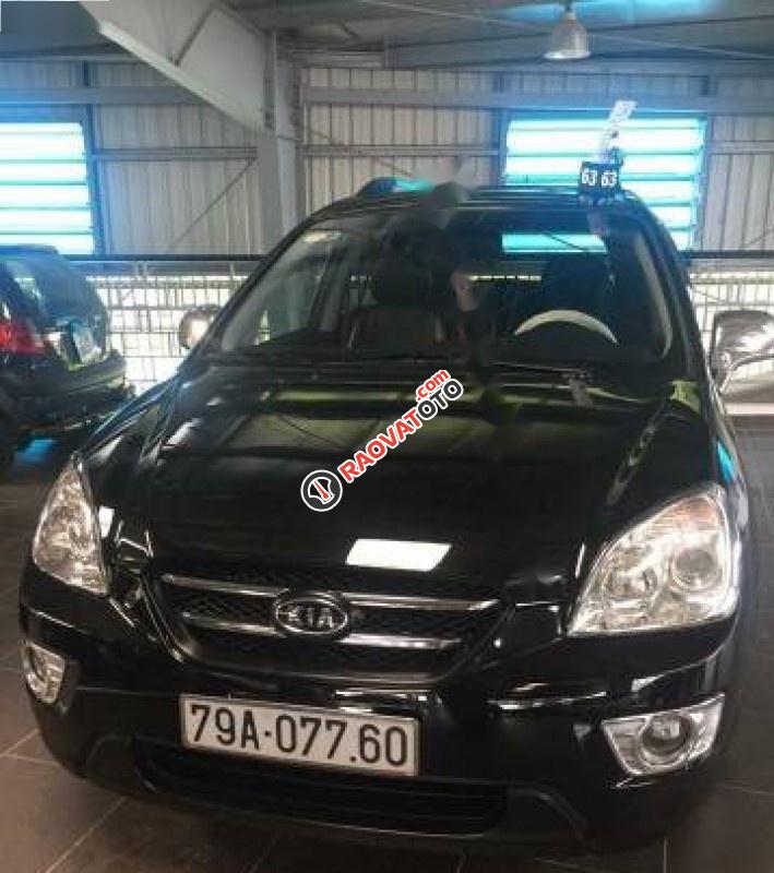 Cần bán gấp Kia Carens EX 2.0 MT đời 2010, màu đen xe gia đình, 390 triệu-1