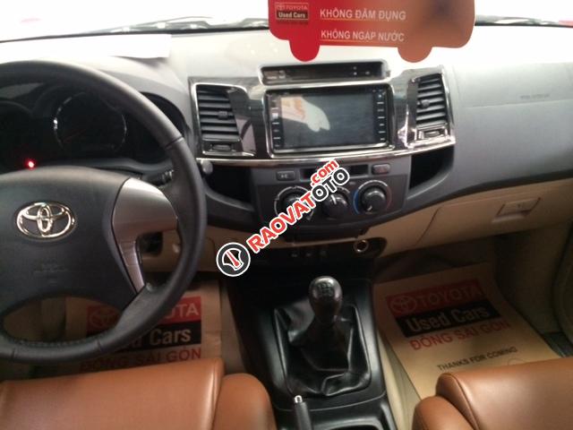 Bán Toyota Fortuner dầu đời 2015, màu bạc-3