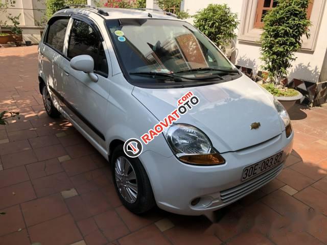 Bán Chevrolet Spark MT đời 2009, màu trắng-1