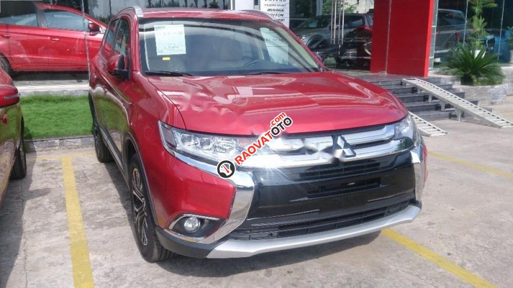 Bán ô tô Mitsubishi Outlander 2.0 STD sản xuất 2017, màu đỏ, nhập khẩu nguyên chiếc, giá 972tr-2