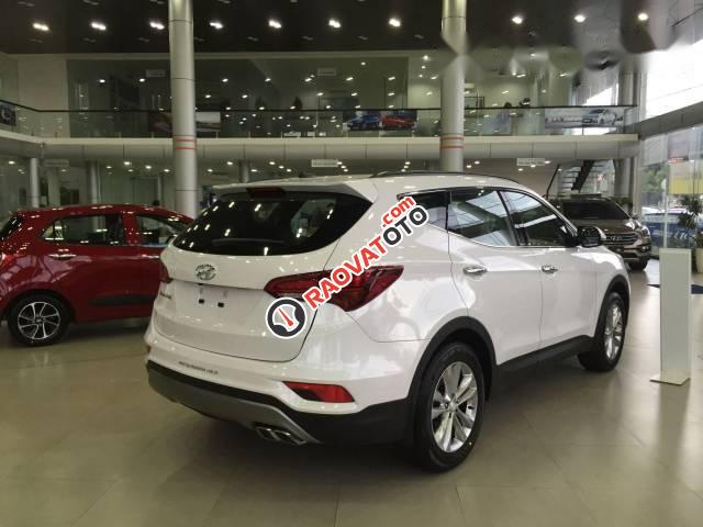 Bán xe Hyundai Santa Fe năm 2017, màu trắng-0