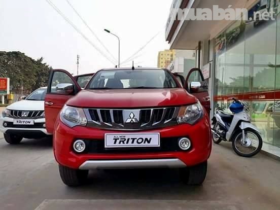 Bán xe Mitsubishi Triton đời 2017, màu đỏ, nhập khẩu nguyên chiếc-0