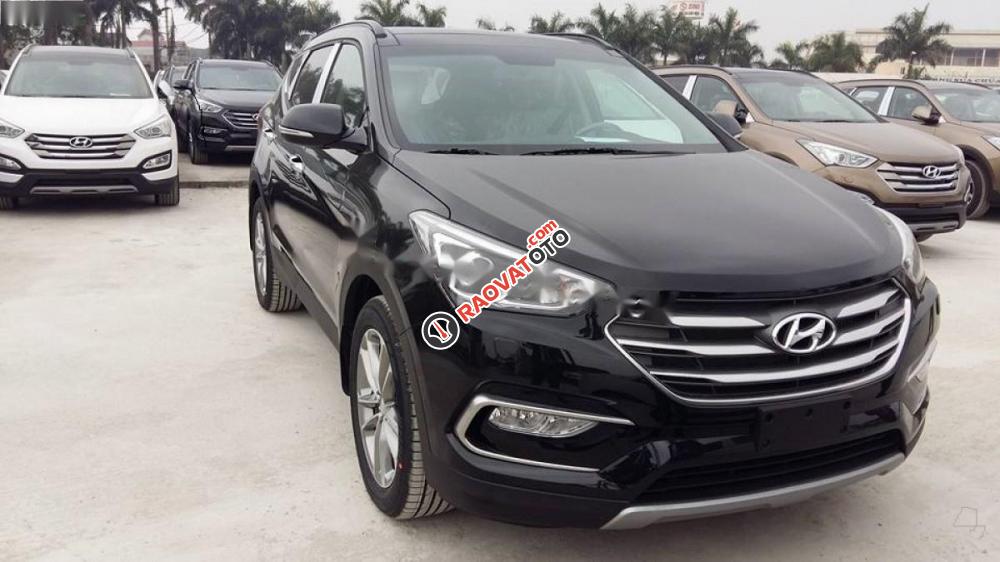 Cần bán Hyundai Santa Fe 2.2L 4WD đời 2017, màu đen-4