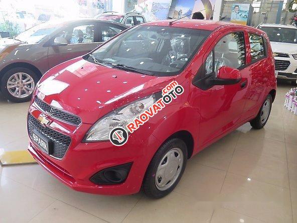 Bán Chevrolet Spark Van năm 2017, màu đỏ, 279tr-0