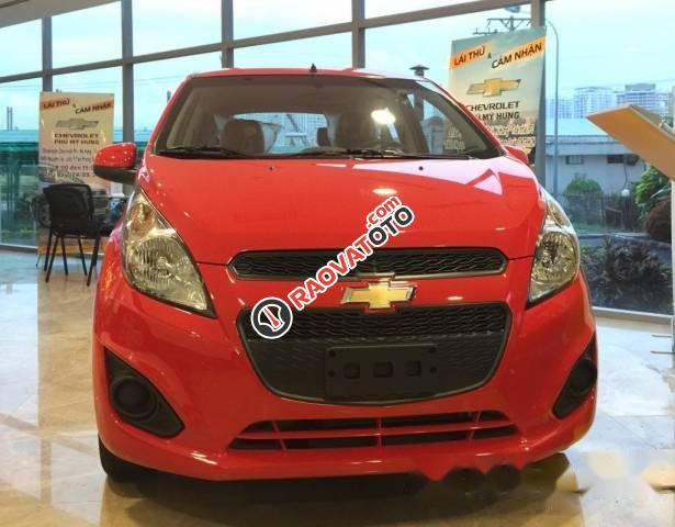 Bán Chevrolet Spark đời 2017, màu đỏ, giá chỉ 279 triệu-1