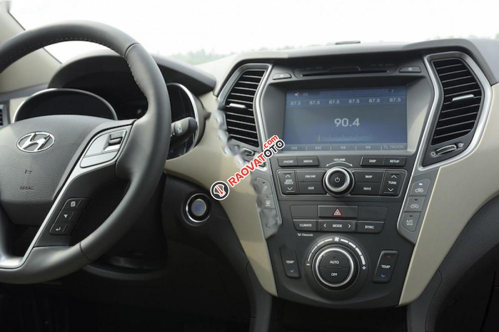 Cần bán Hyundai Santa Fe 2.2L 4WD đời 2017, màu đen-0