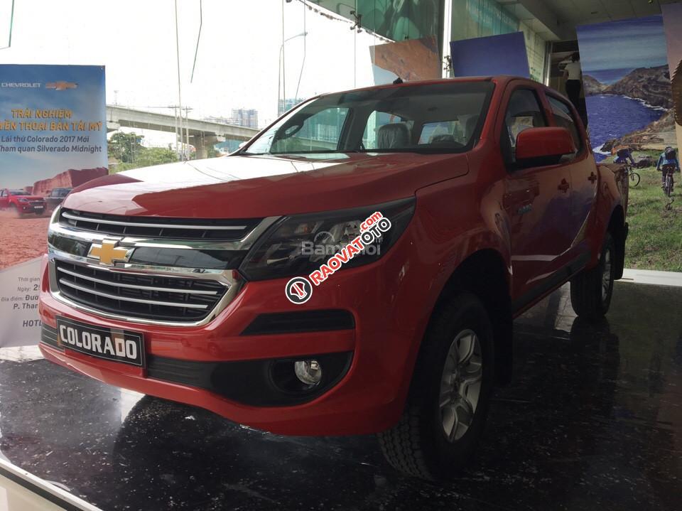 Bán Chevrolet Colorado năm 2017, màu đỏ, xe nhập hỗ trợ vay LS tốt-3