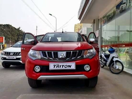 Bán xe Mitsubishi Triton đời 2017, màu đỏ, nhập khẩu nguyên chiếc-1