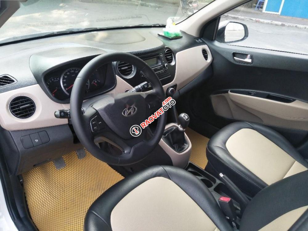 Bán ô tô Hyundai Grand i10 1.0 MT đời 2015, màu trắng, nhập khẩu nguyên chiếc số sàn-6