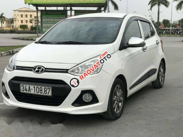 Bán Hyundai Grand i10 AT đời 2015, màu trắng, 368tr-1