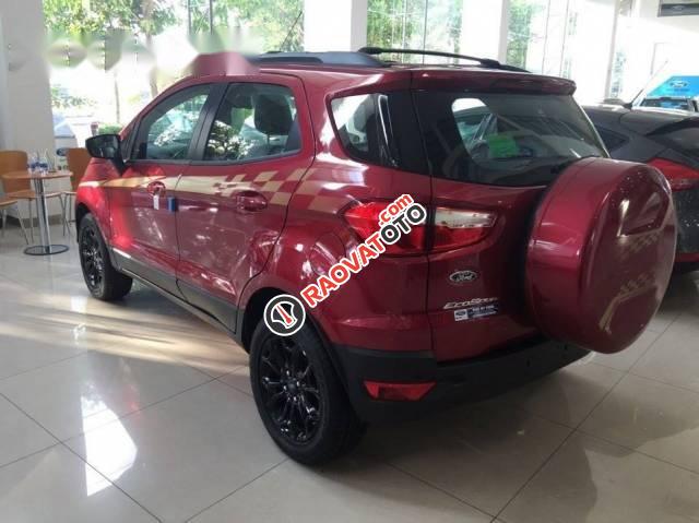 Bán Ford EcoSport 1.5L AT Titanium Black Edition sản xuất 2017, màu đỏ -0