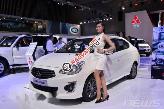 Bán xe Mitsubishi Attrage năm 2017, màu trắng, nhập khẩu nguyên chiếc-0