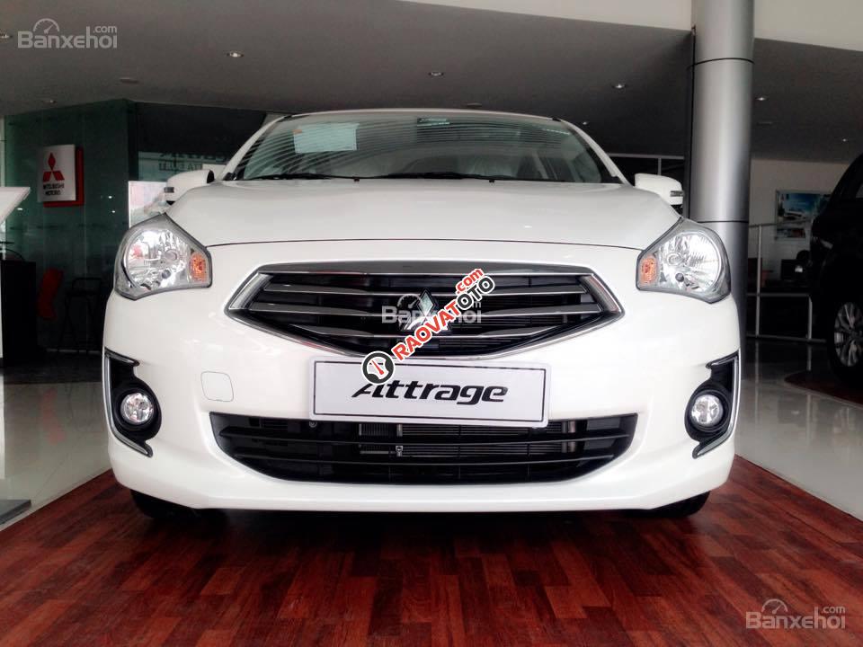Cần bán xe Mitsubishi Attrage mới 2017, màu trắng, nhập khẩu, hỗ trợ vay 80%-100%, liên hệ: Đông Anh 0931911444-4