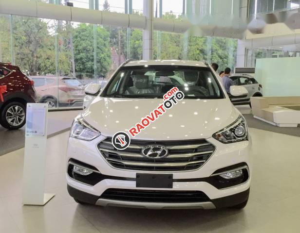 Bán xe Hyundai Santa Fe năm 2017, màu trắng-1