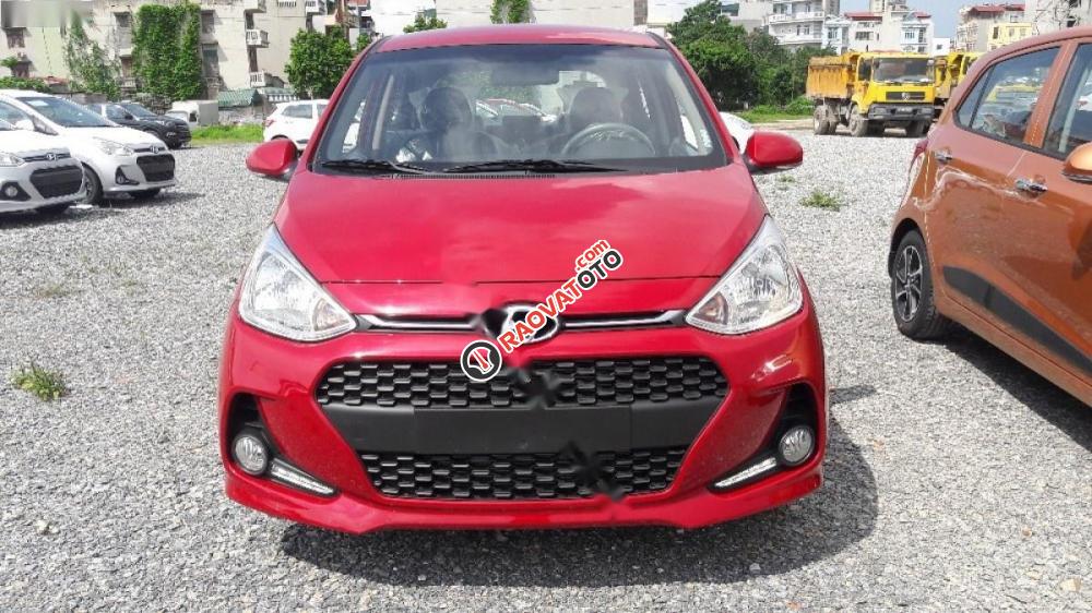 Bán ô tô Hyundai Grand i10 1.0 AT đời 2017, màu đỏ-1