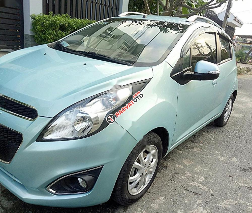 Bán Chevrolet Spark LTZ đời 2015, màu xanh lam, nhập khẩu số tự động-4