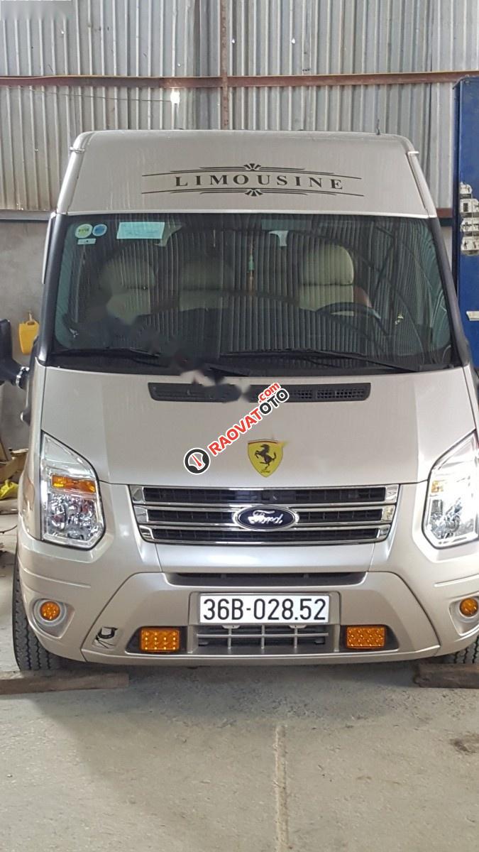 Cần bán Ford Transit 2.4L đời 2010, màu ghi vàng  -0