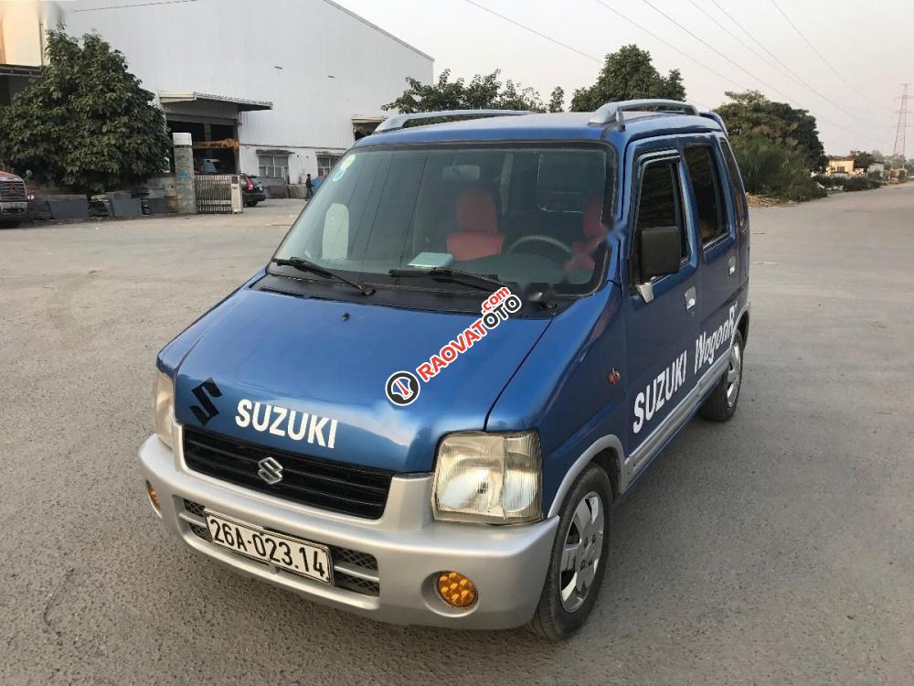 Bán xe Suzuki Wagon R+ 1.0 MT sản xuất 2005, màu xanh lam, giá tốt-7