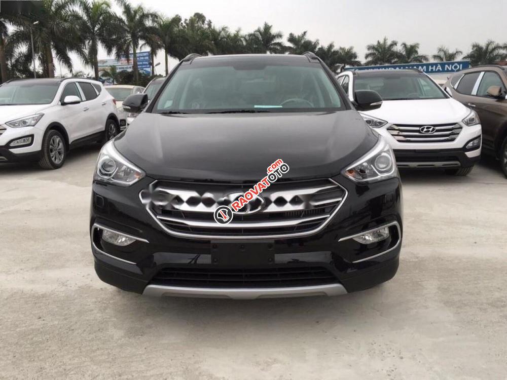 Cần bán Hyundai Santa Fe 2.2L 4WD đời 2017, màu đen-3