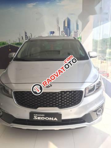 Bán Kia Sedona sản xuất 2016, màu bạc-0