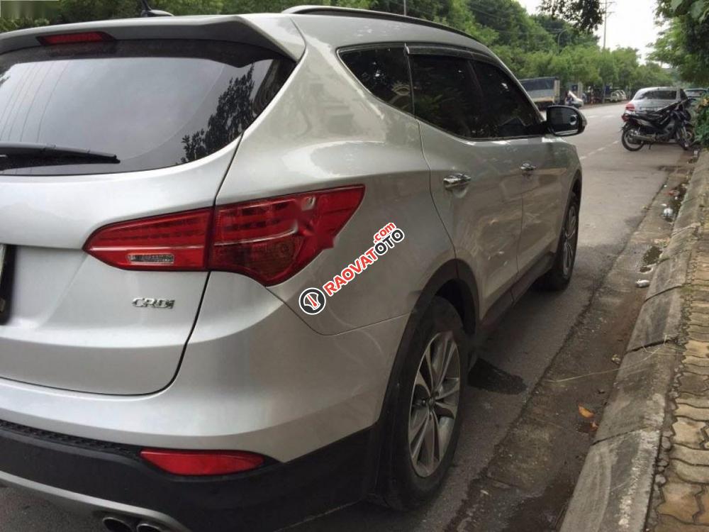 Bán xe Hyundai Santa Fe 2015, màu bạc, nhập khẩu nguyên chiếc-4