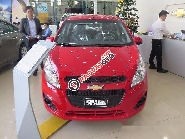 Bán Chevrolet Spark Van năm 2017, màu đỏ, 279tr-6