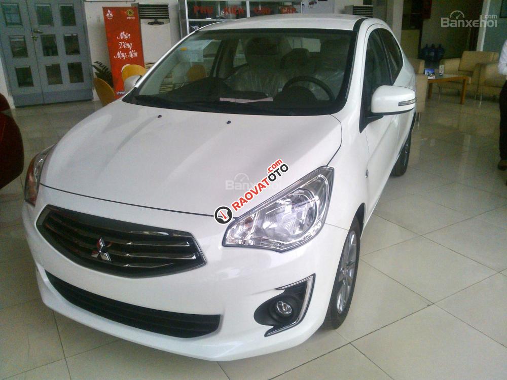 Cần bán xe Mitsubishi Attrage mới 2017, màu trắng, nhập khẩu, hỗ trợ vay 80%-100%, liên hệ: Đông Anh 0931911444-2