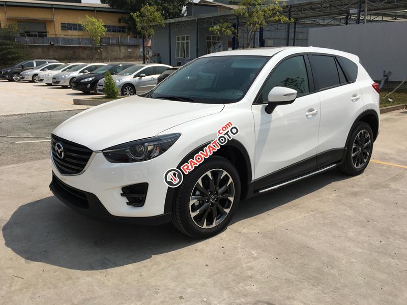 Bán xe Mazda CX-5 2.5L 2017, màu trắng, chính hãng, có xe giao-0