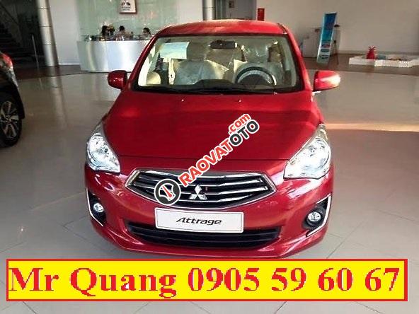 Bán Mitsubishi Attrage tại Quảng Nam, màu đỏ, nhập khẩu, LH Quang: 0905596067, hỗ trợ vay đến 80 %-1