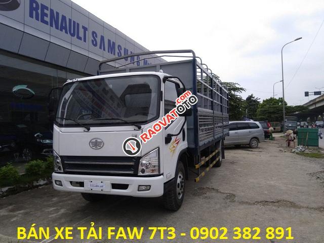 Công ty bán xe tải Faw 7t3 - 7,3 tấn, động cơ Hyundai, thùng dài 6m2, có bán trả góp, giá rẻ, giao xe ngay-0