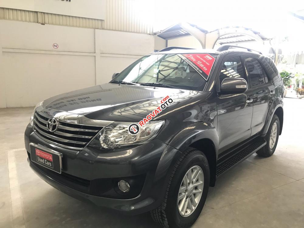 Bán Toyota Fortuner V(4x2) năm 2013, màu xám (ghi), giá tốt-0