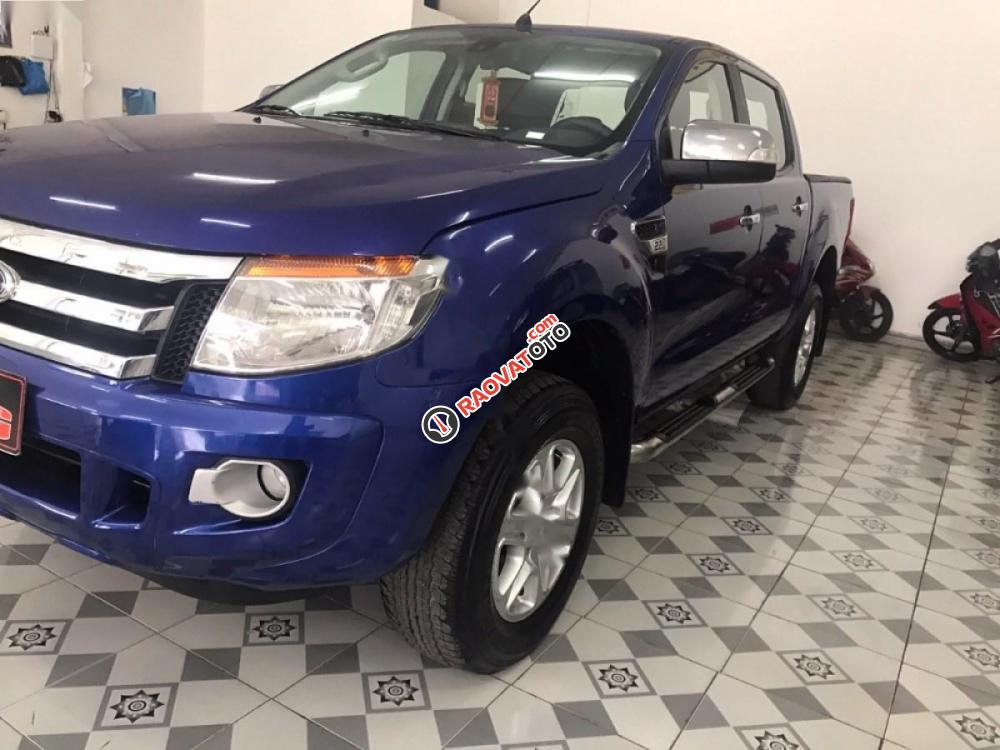 Bán xe Ford Ranger XLT 2.2L 4x4 MT đời 2014, màu xanh lam, nhập khẩu Thái, giá 510tr-0