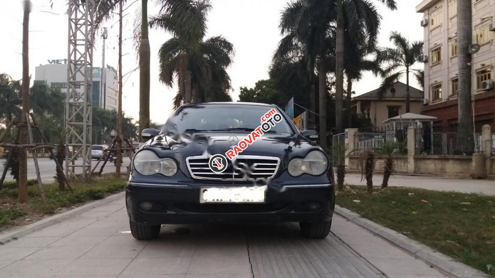 Cần bán gấp Mercedes C200 Kompressor AT năm 2001, màu đen, 158 triệu-0