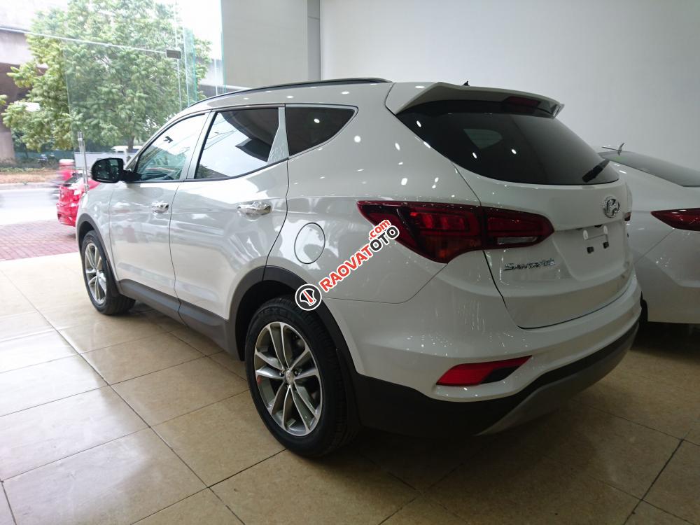 Hyundai Santa Fe máy xăng SX 2018 màu trắng, các phiên bản giao ngay, khuyến mãi lớn, cam kết giá tốt nhất-8