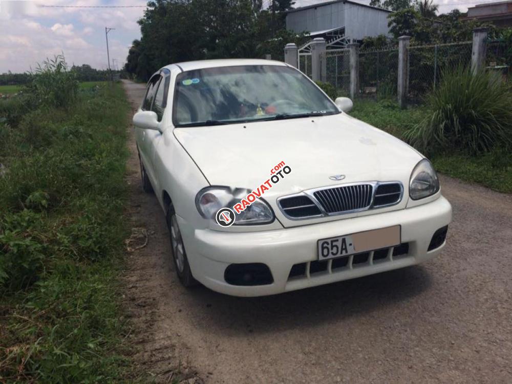 Bán Daewoo Lanos SX đời 2001, màu trắng xe gia đình, 92 triệu-1