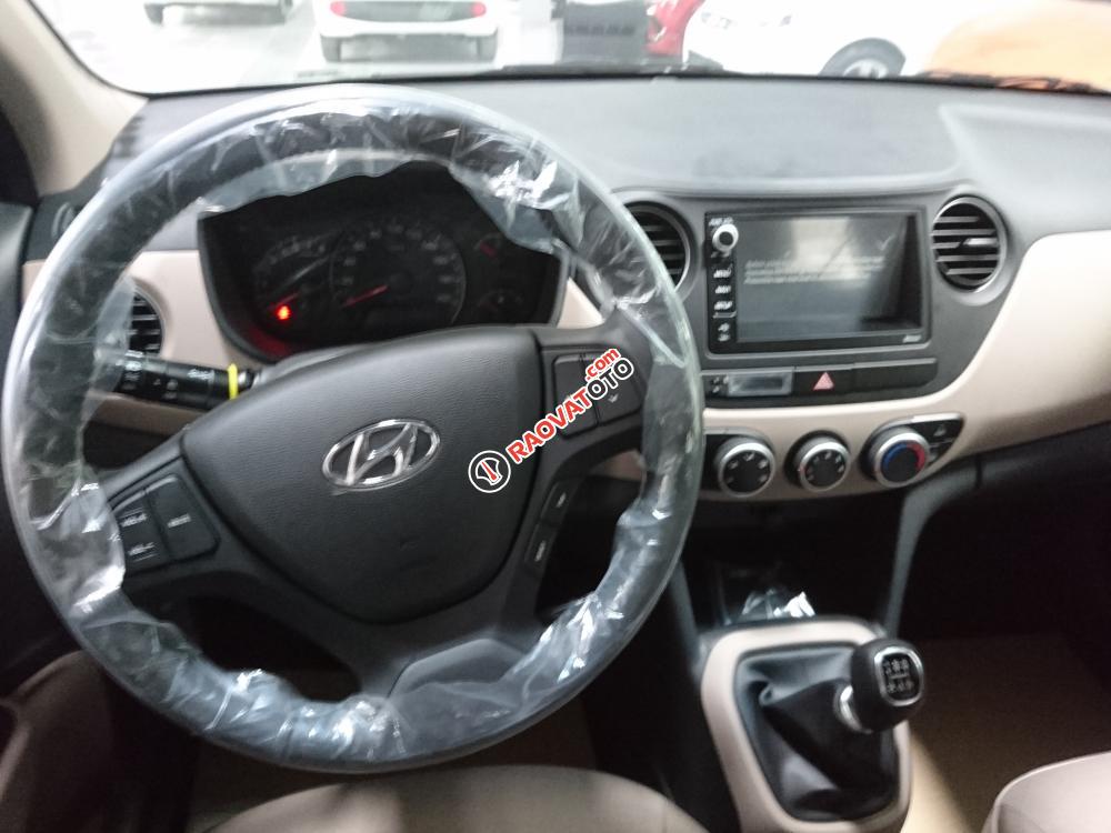 Bán xe Hyundai Grand i10 1.2MT Sedan lắp ráp đời 2018, màu bạc, bản Full option, hỗ trợ trả góp 80%- LH: 0904675566-10