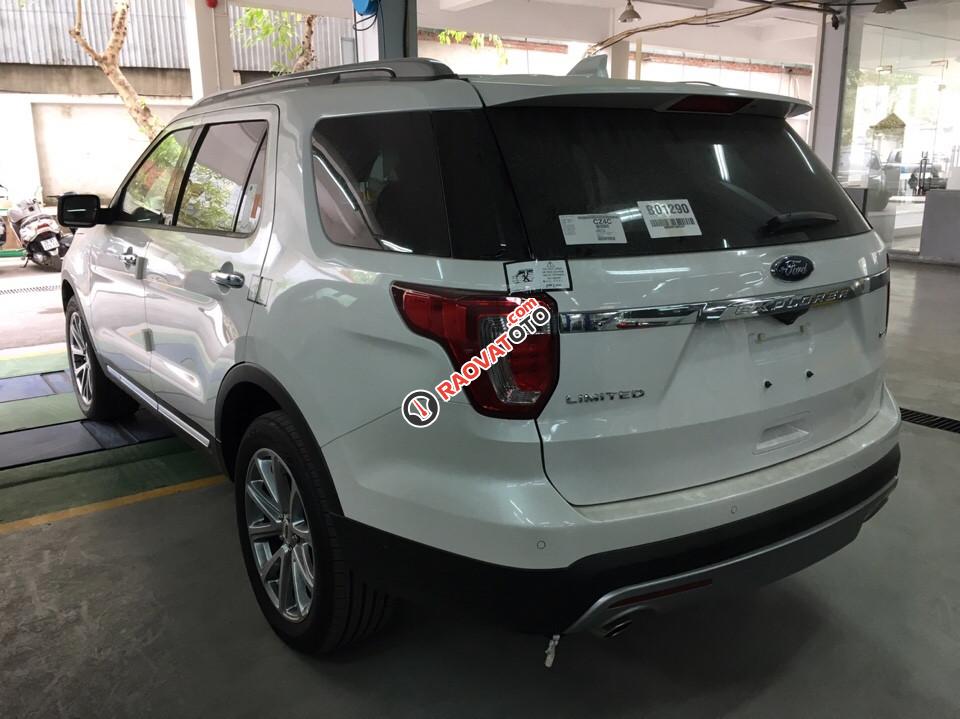 Bán Ford Explorer 2.3L Ecoboost Limited mới 100%, màu trắng nhập khẩu Mỹ, hỗ trợ trả góp 90%-2