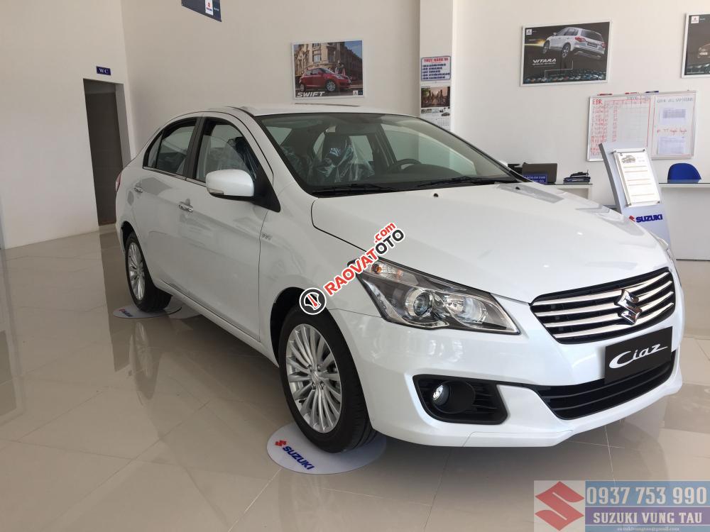 Bán xe Suzuki Ciaz 2017, màu trắng, tặng gói phụ kiện khủng khi đặt xe -1