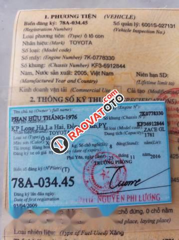 Chính chủ bán Toyota Zace đời 2005, màu xanh-5