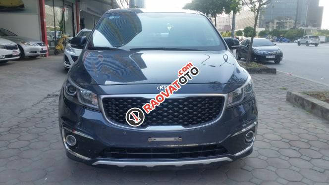 Bán xe Kia Sedona 3.3 GATH đời 2015, màu xám (ghi), nhập khẩu nguyên chiếc, giá chỉ 980 triệu-0