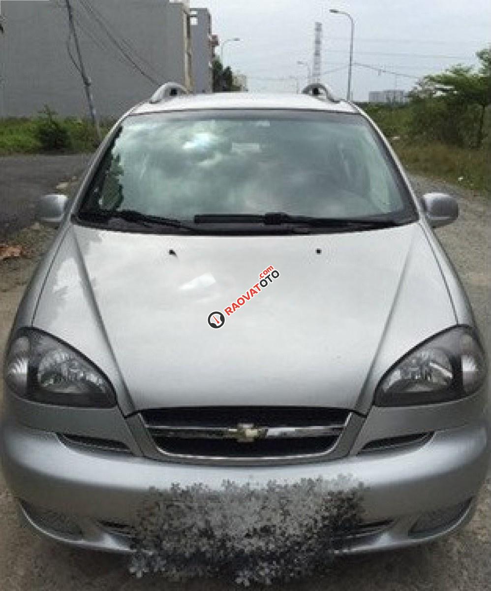 Bán Chevrolet Vivant CDX AT 2009, màu bạc -0