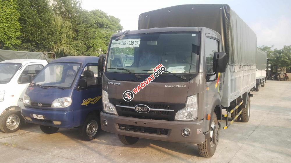 Bán xe tải Veam VT651 6,5 tấn thùng dài 5m1 đời 2016, máy Nissan, giá xe lăn bánh 400 triệu-2