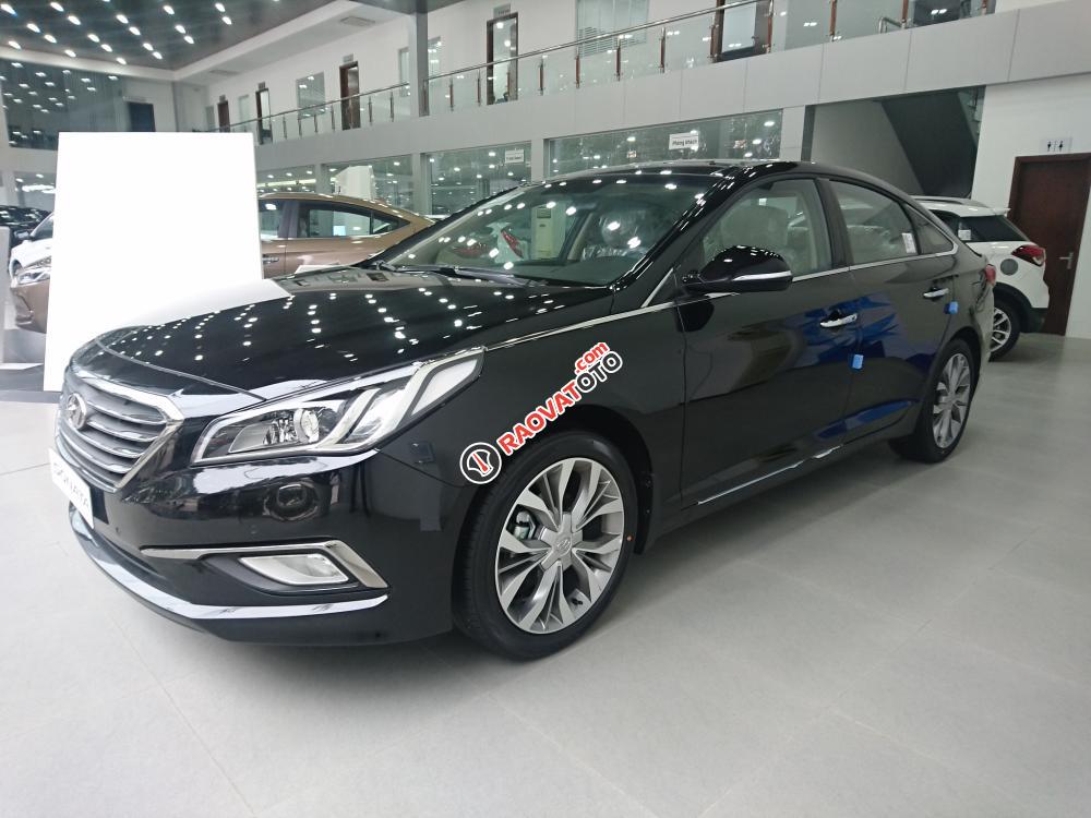 Hyundai Sonata sản xuất 2017 màu đen nhập khẩu nguyên chiếc Hàn Quốc, hỗ trợ trả góp lên đến 90% -.LH: 0904675566-13